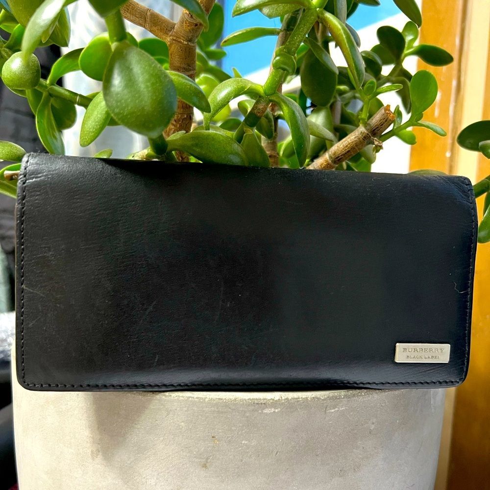 BURBERRY Black Label Long Wallet - Picture 1 of 8
